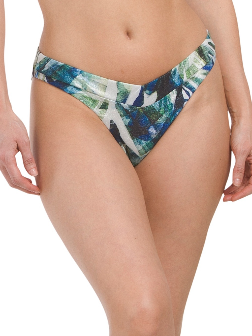 Milly Cabana Tropical Paradise JPH Green Multi Bikini Bottoms - size P - NWT